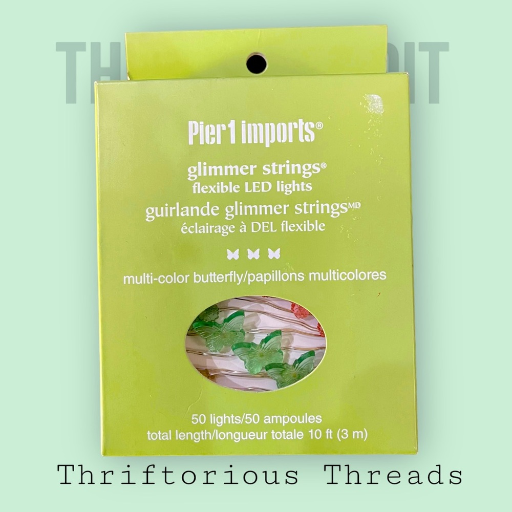 Pier 1 Imports Butterfly Glimmer String Lights NWT